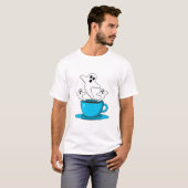 Een beker van een keukenkoffie t-shirt (Voorkant volledig)