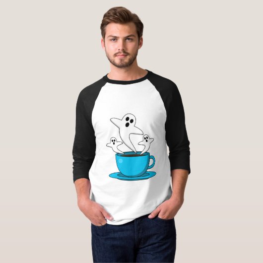 Een beker van een keukenkoffie t-shirt (Voorkant volledig)