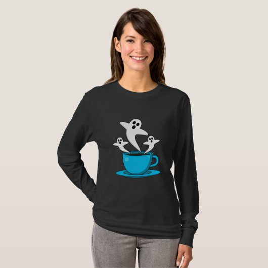 Een beker van een keukenkoffie t-shirt (Voorkant volledig)
