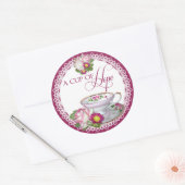 Een beker van hoop ronde stickers (Envelop)