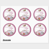 Een beker van hoop ronde stickers (Vel)