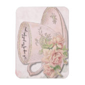 Een beker van thee voor Moederdag Roze alleen voor Magneet (Verticaal)