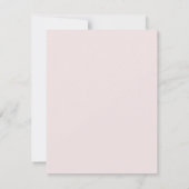 Een beker van thee voor Moederdag-roze platte Kaar (Achterkant)