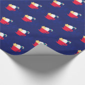 Een beker van 'Tis het seizoen Cadeaupapier (Hoek)