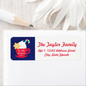 Een beker van 'Tis het seizoen Etiket (Insitu)