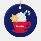 Een beker van 'Tis het seizoen Keramisch Ornament (Voorkant)