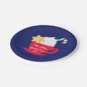 Een beker van 'Tis het seizoen Papieren Bordje (Gekanteld)