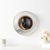 Een Beker van Zwarte Koffie Grote Klok (Huis)