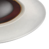 Een Beker van Zwarte Koffie Snijplank (Hoek)