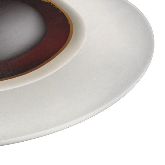 Een Beker van Zwarte Koffie Snijplank (Hoek)