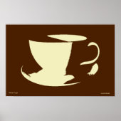 Eén bekerkoffie-poster poster (Voorkant)