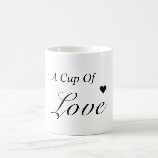 Een bekertje mok cadeau voor liefde (Center)