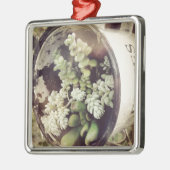 Een bekertje vol met succulente planten metalen ornament (Links)