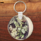 Een bekertje vol met succulente planten sleutelhanger (Voorkant)