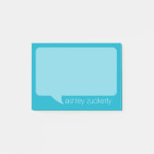 Een bel van de Bespreking met Gepersonaliseerde Na Post-it® Notes (Voorkant)