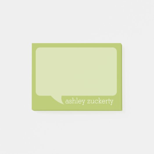 Een bel van de Bespreking met Gepersonaliseerde Na Post-it® Notes (Voorkant)