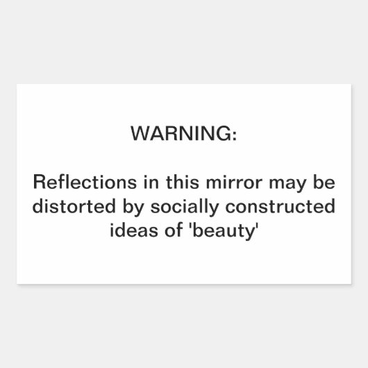 Een belangrijke herinnering rechthoekige sticker (Voorkant)