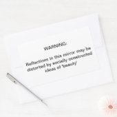 Een belangrijke herinnering rechthoekige sticker (Envelop)