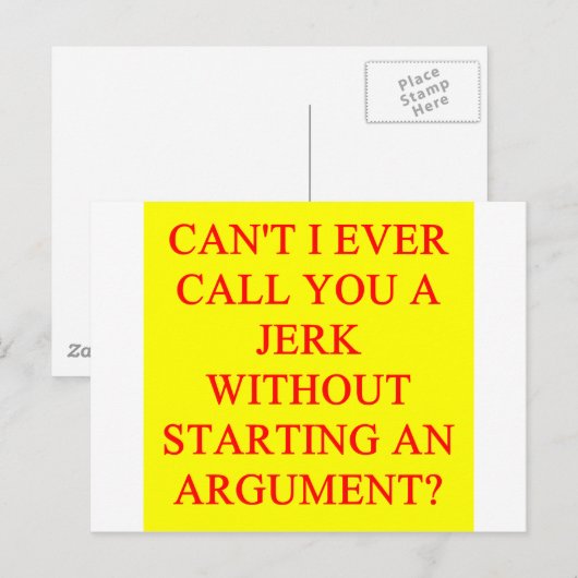 een belediging voor eikels briefkaart (Voorkant / Achterkant)