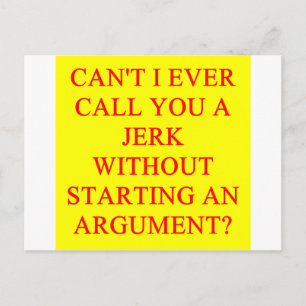 een belediging voor eikels briefkaart