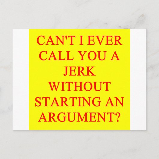 een belediging voor eikels briefkaart (Voorkant)