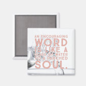 Een bemoedigend Magnet van Word (Voorkant / Achterkant)