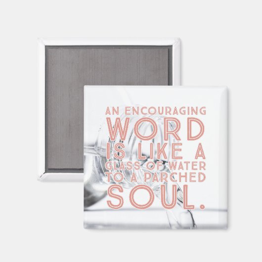 Een bemoedigend Magnet van Word (Voorkant / Achterkant)