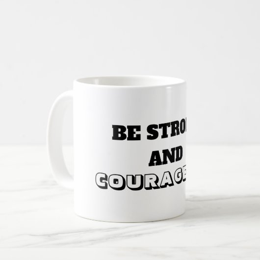 een bemoedigende Mok (Voorkant links)