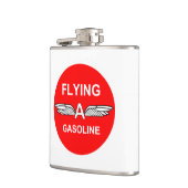 Een benzine vliegen heupfles (Links)