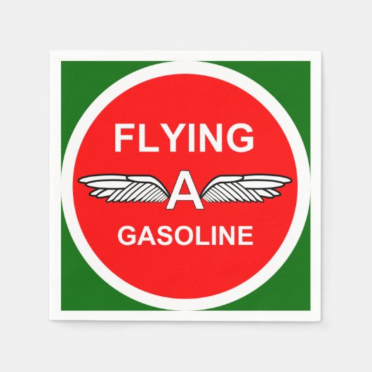 Een benzine vliegen servet (Voorkant)