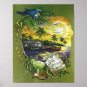 Eén bepaalde Harbour Jimmy Buffett Lyrics Poster (Voorkant)