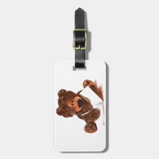 Een Beren verhaal, geschreven door de heer Ted Bagagelabel (Voorkant verticaal)