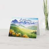 Een berg Bedankt Kaart (Voorkant)