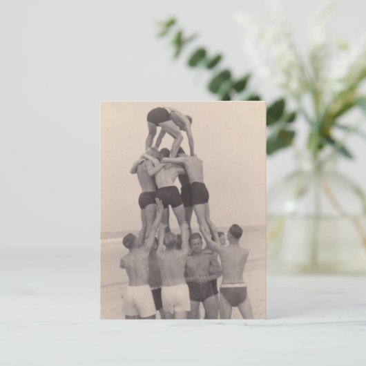 Een berg Mannen Briefkaart (Staand voorkant)