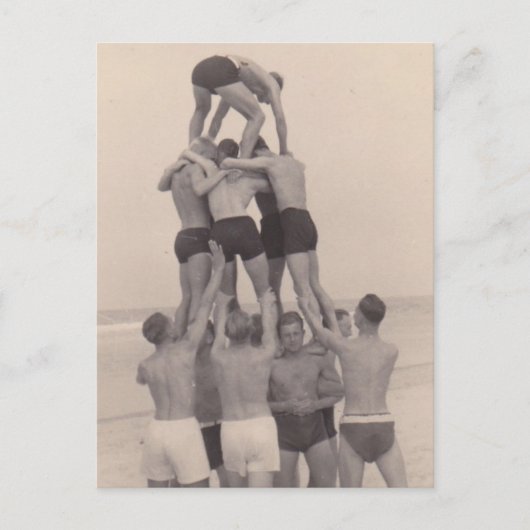 Een berg Mannen Briefkaart (Voorkant)