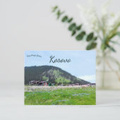 Een bergdorp in Kosovo Briefkaart (Staand voorkant)
