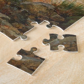 Een berglandschap met een smederij legpuzzel (Zijkant)
