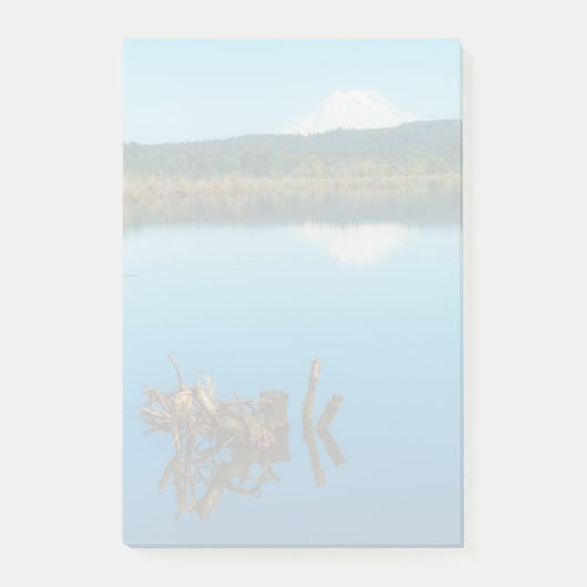 Een bergpeer boven een heg post-it® notes (Voorkant)