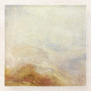 Een bergscène, Val d'Aosta - Joseph Mallord Glazen Onderzetter