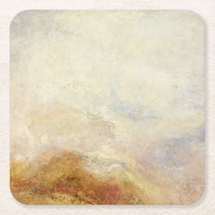 Een bergscène, Val d'Aosta - Joseph Mallord Kartonnen Onderzetters