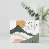 EEN BERGVERHUIZING BRIEFKAART (Staand voorkant)