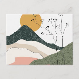 EEN BERGVERHUIZING BRIEFKAART