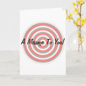 Een bericht aan u Concentric Wenskaart van Circles Kaart (Gele Bloem)