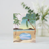 Een bericht in een fles briefkaart (Staand voorkant)