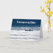 EEN BERICHT OP MIJN VADER-Kaart Kaart (Gele Bloem)