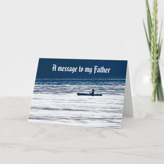 EEN BERICHT OP MIJN VADER-Kaart Kaart (Voorkant)
