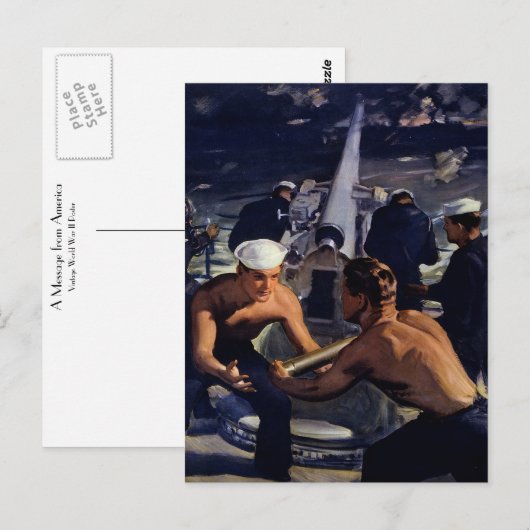 Een bericht uit Amerika Briefkaart (Voorkant / Achterkant)