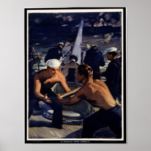 Een bericht uit Amerika Poster
