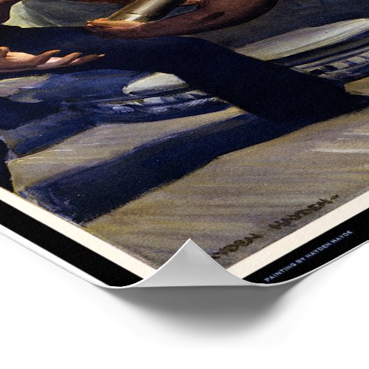 Een bericht uit Amerika Poster (Hoek)