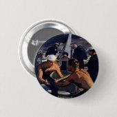 Een bericht uit Amerika Ronde Button 5,7 Cm (Voorkant /achterkant)